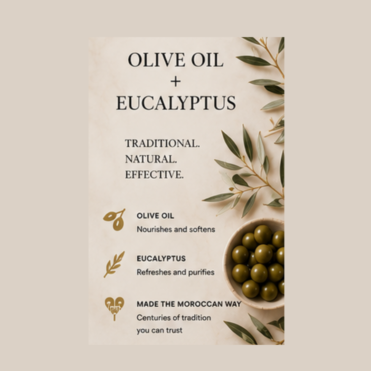 MOROCCAN BLACK SOAP - EUCALYPTUS